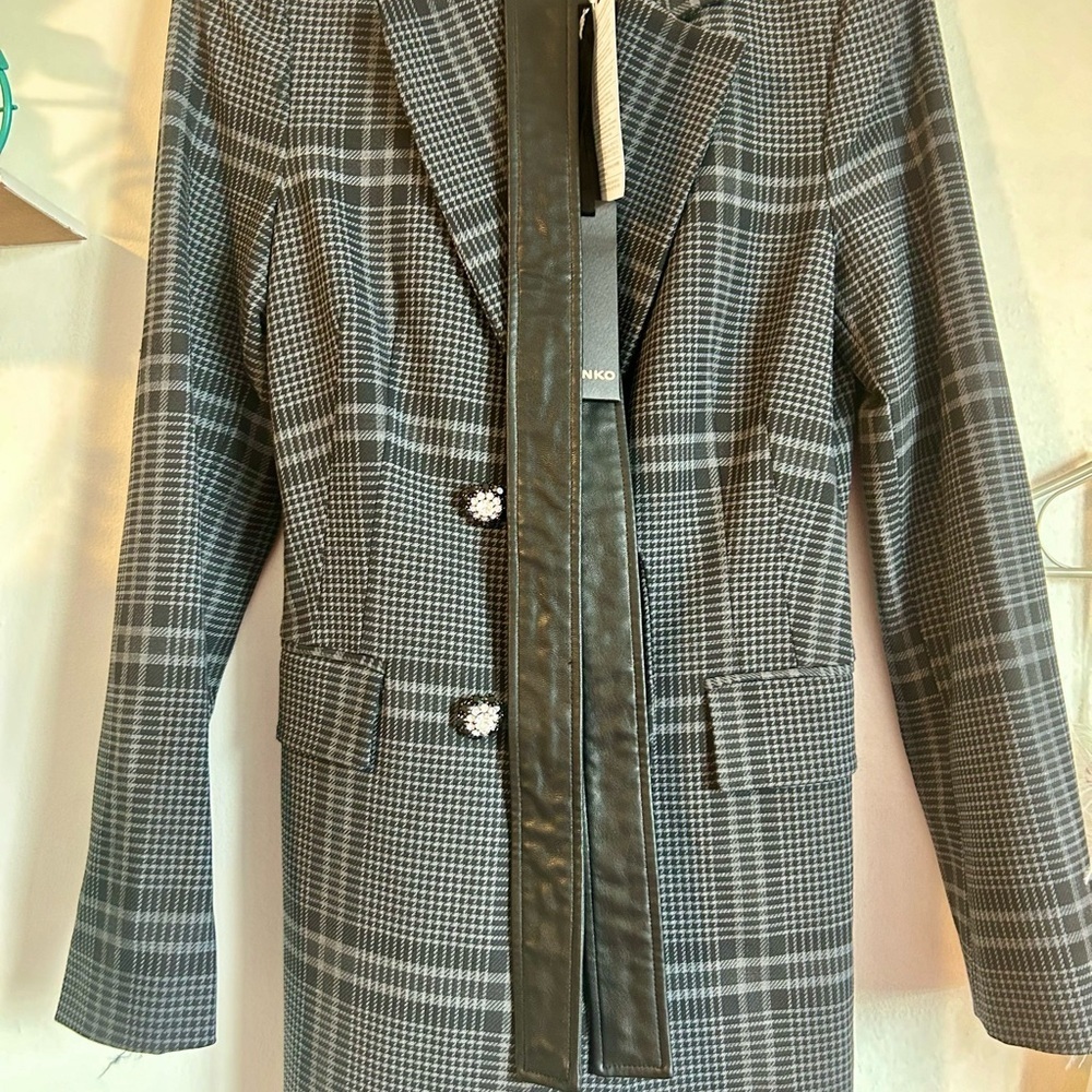 NWT PINKo Plaid Women's Coat/blazer - Picture 9 of 10
